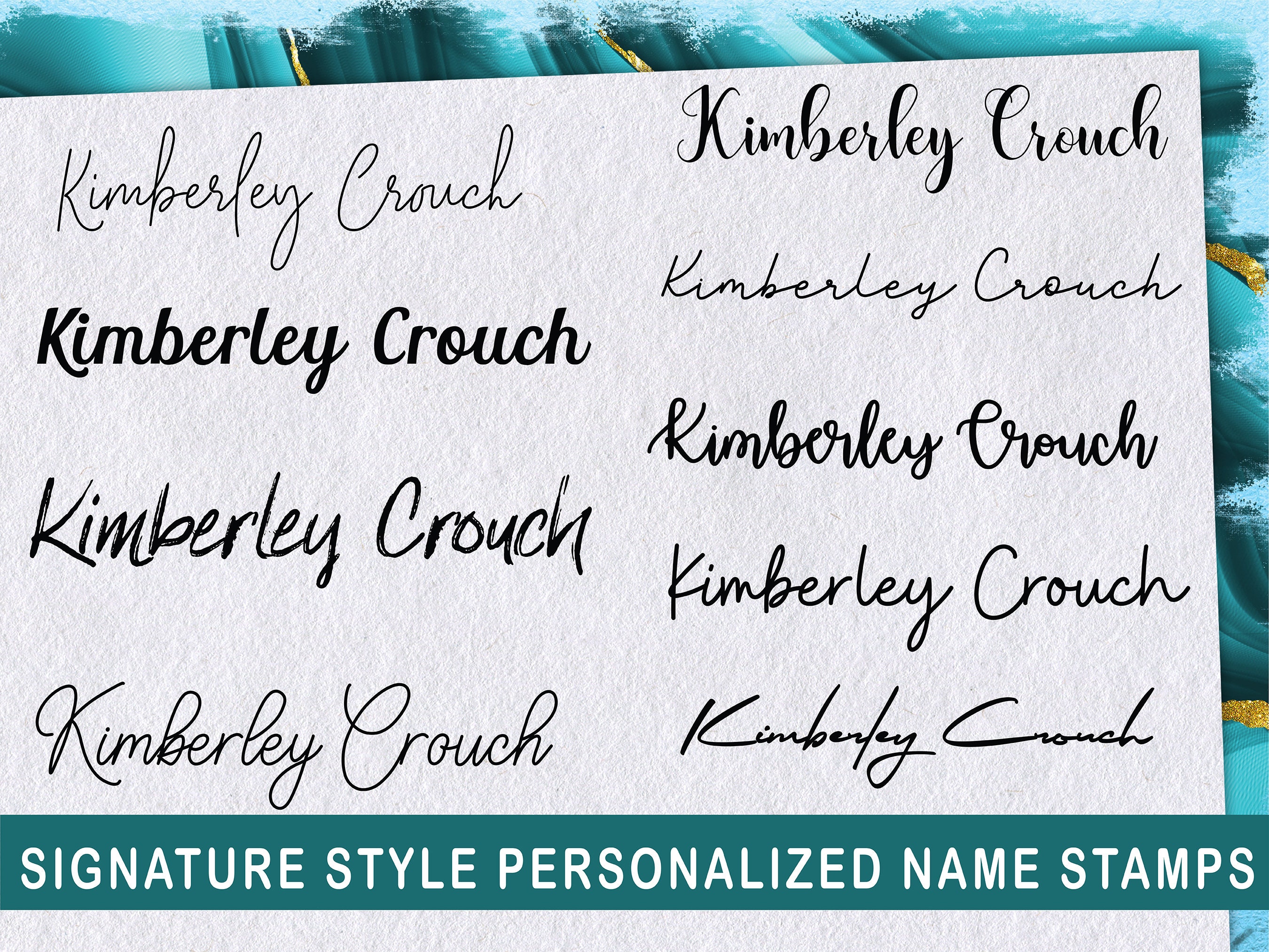 Signature Stamp Name Stamp Teacher Stamp 1 2 Line Calligraphy Name