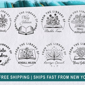 Book Belongs to Stamp, Personal Library Stamp, Book Stamp,Custom stamp –  Stamp Out