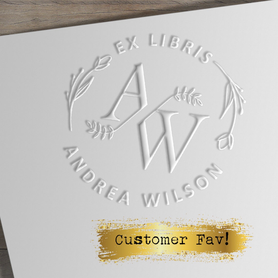 Book Embosser Custom Made for You to Personalize Library Etsy