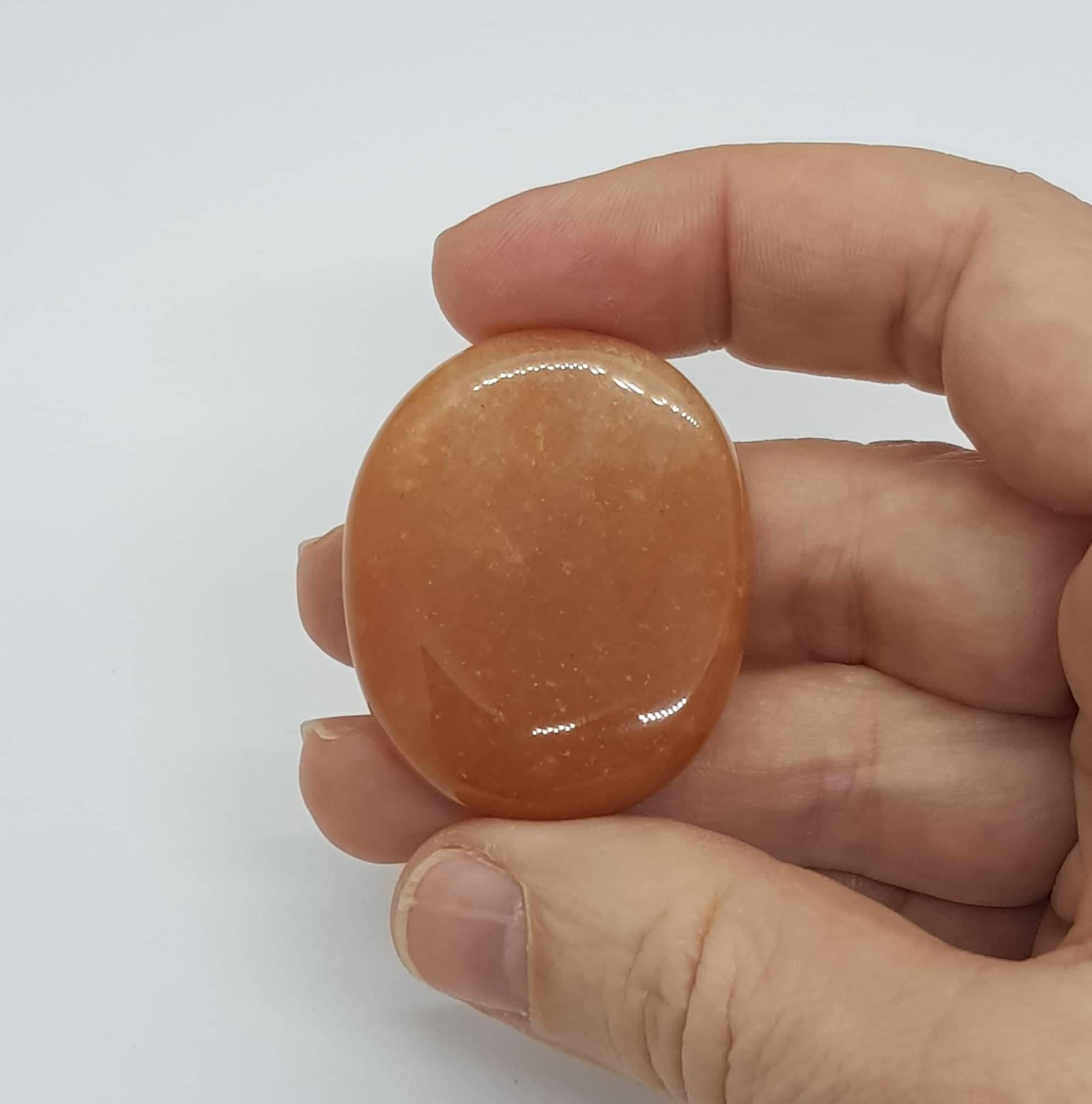 Calcite Orange - Galet Plat