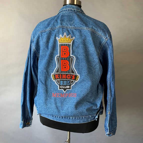 L Vintage BB King Denim Jacket - image 1