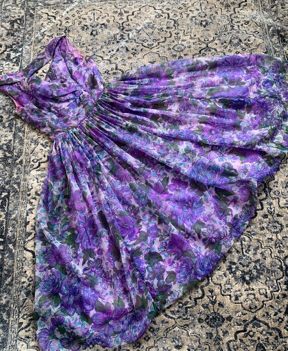 S 50s floral dress