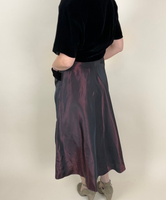 M 50s HUGE Pockets Velvet and Taffeta Dress | Coc… - image 4