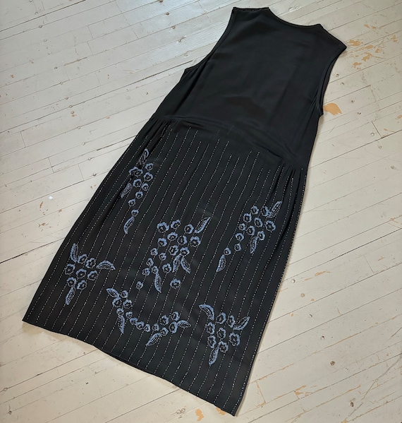 M 1920s Silk Beaded Dress | Antique Authentic Fla… - image 8