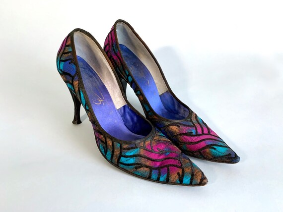 50s point toe heels