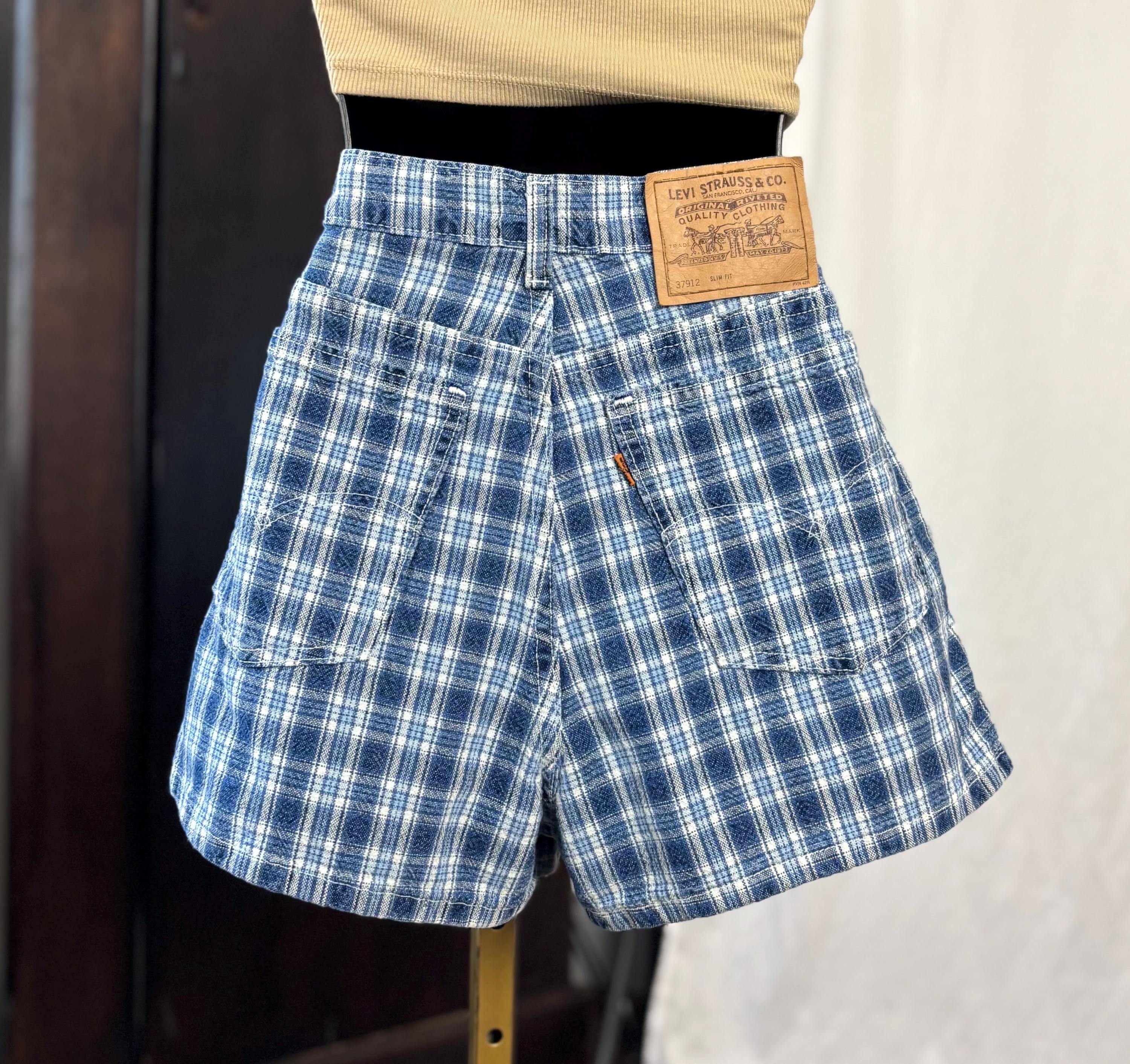 90s Plaid Shorts - Etsy