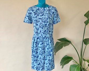 XS 60s Floral Print Women’s Skirt Suit