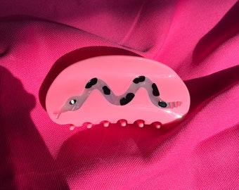 Snake Acetate Hair Claw *reduced to clear*