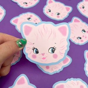 Kitsch Cat Matte Vinyl Sticker