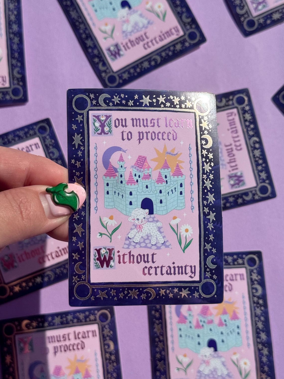 Proceed Without Certainty Mirror Vinyl Sticker - Etsy