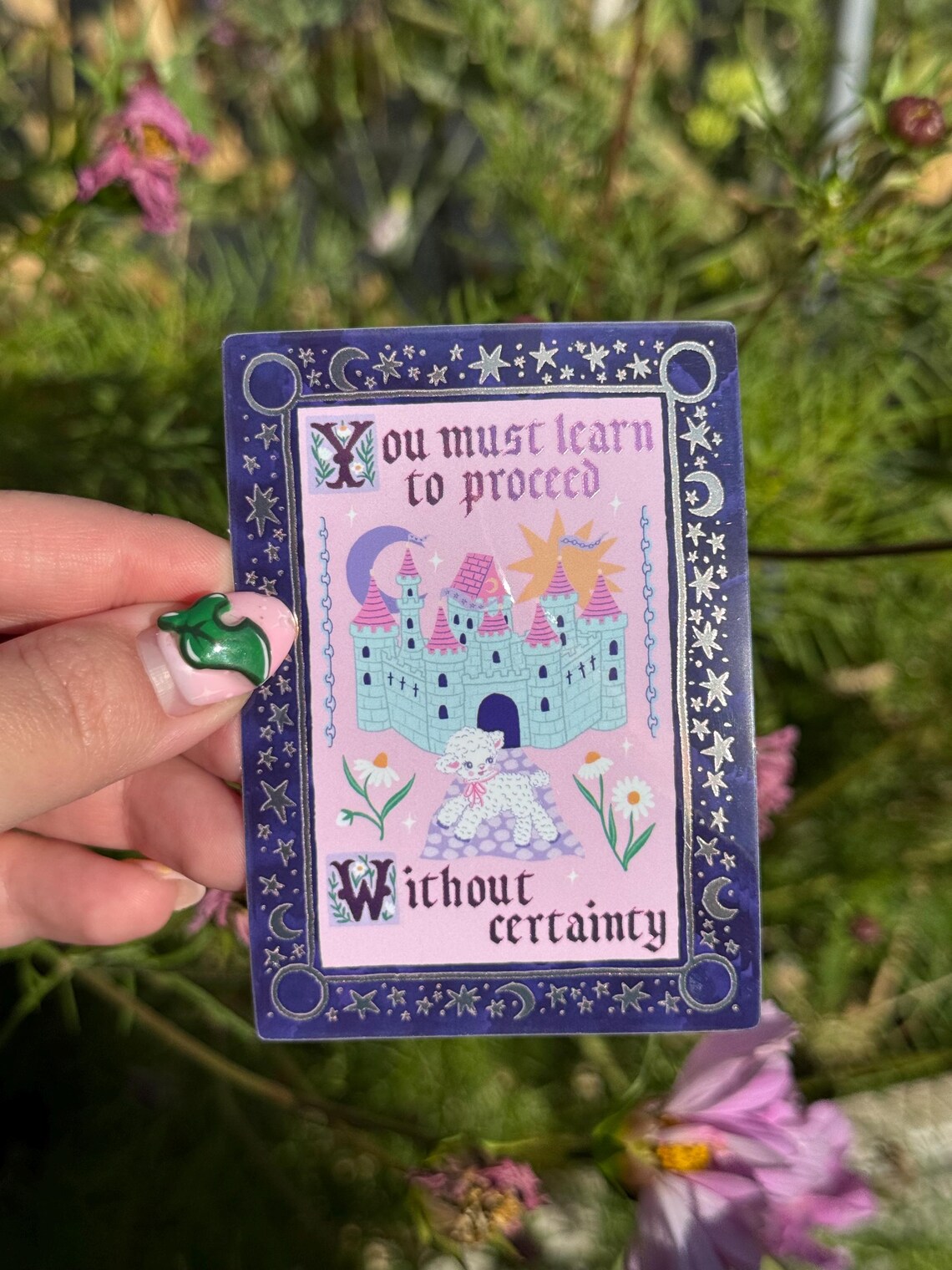 Proceed Without Certainty Mirror Vinyl Sticker - Etsy