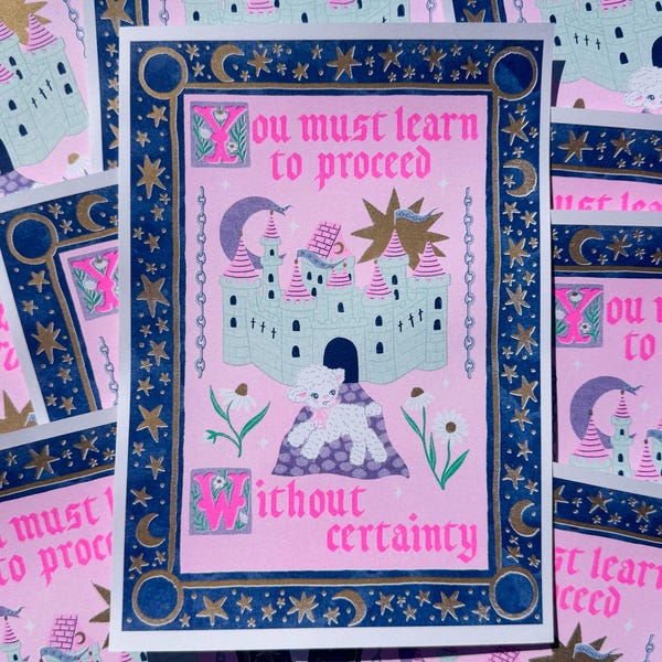 Vergehen ohne Sicherheit A4 Risograph Print