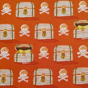 Prix spécial - Alicia Jacobs Dujets pour Ink & Arrow- *Tissu Pirates/Pirate Treasure* - 0,5 m x 1,10 m