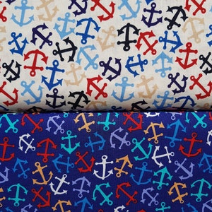 Prezzo speciale!!! 1 metro, Alexander Henry -&quot;Anchors Away&quot; 2 colori