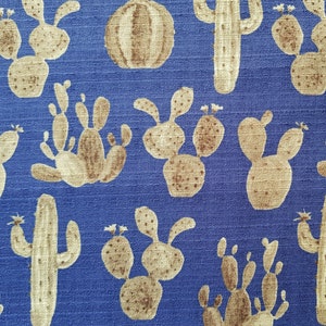 Kokka / Tréfle Japan - Tessuto cactus su cotone più solido con struttura emozionante 0,5 x 1,10 m