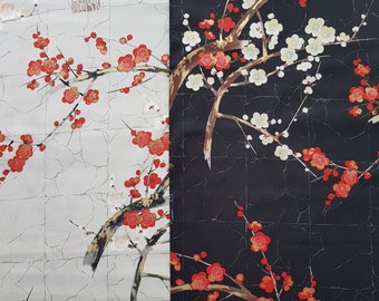 Alexander Henry - "Golden Garden" cherry blossoms, 0.5 m x 1.10 m, 2 colors