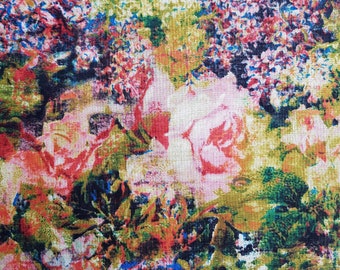 Tim Holtz for Free Spirit Eclectic Elements "Foundations" the bouquet in multi- 0.5 m x 1.10 m