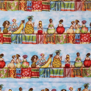 Mary Stewart for Elizabeth Studio the legendary Fruit Ladies, 4 full rows 46.5 cm x 1.10 m image 1