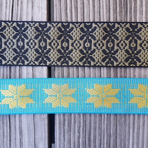 Webband mit Metallic Garn ( gold), toll zu Medival und Barock-Kleidung  , 38 mm und 45 mm, 2 -farbig 1 Meter