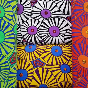 KF Collective Autumn  &quot; Brollies &quot; in  green & yellow- PWBM 083-  0,5 m x 1,10m
