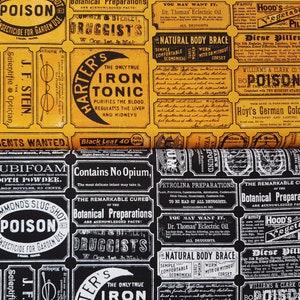 NEU !!! J. Wecker Frisch for Riley Blake " Queen of Ween " Beistoff - Apothecary C13166 - 0,5 x 1,10 m