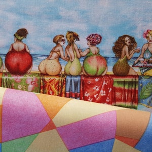 Mary Stewart for Elizabeth Studio the legendary Fruit Ladies, 4 full rows 46.5 cm x 1.10 m image 6