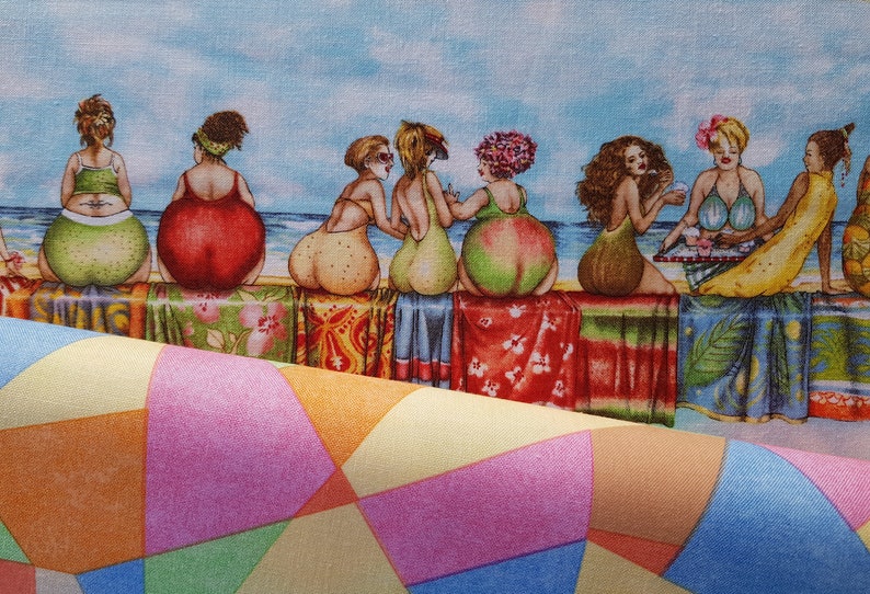 Mary Stewart for Elizabeth Studio the legendary Fruit Ladies, 4 full rows 46.5 cm x 1.10 m image 6