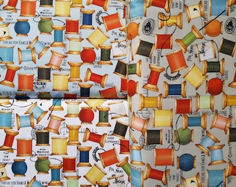 J. Wecker Frisch voor Riley Blake - Het beste van "She Who Sews" - Spoelwerpen - 0,5 m x 1,10 m