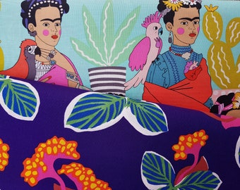 Alexander Henry "Frida con las plumas" & "Flor tropical" Mexique/ Folklorico, 0,5 mx1,10 m