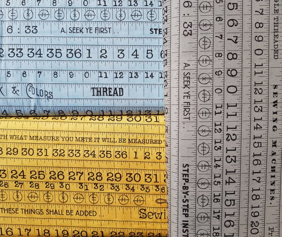 She Who Sews Low Volume Spool Tops Gray - Janet Wecker-Frisch - PER QUARTER METRE She Who Sews Low Volume Spool Tops Gray - Janet Wecker-Frisch - PER QUARTER METRE