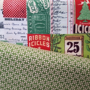 Flannel by Tim Holtz for Free Spirit "Wonderland" the 25 TH & Leaf Medallion - 0.5 m x 1.10 m