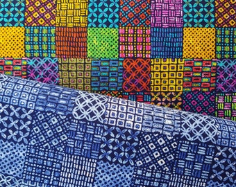 Nowa kolekcja Alexandra Henry'ego - "Indigo West" Sunrise Tapa w kolorze Color Burst i indygo - 0,5 m x 1,10 m