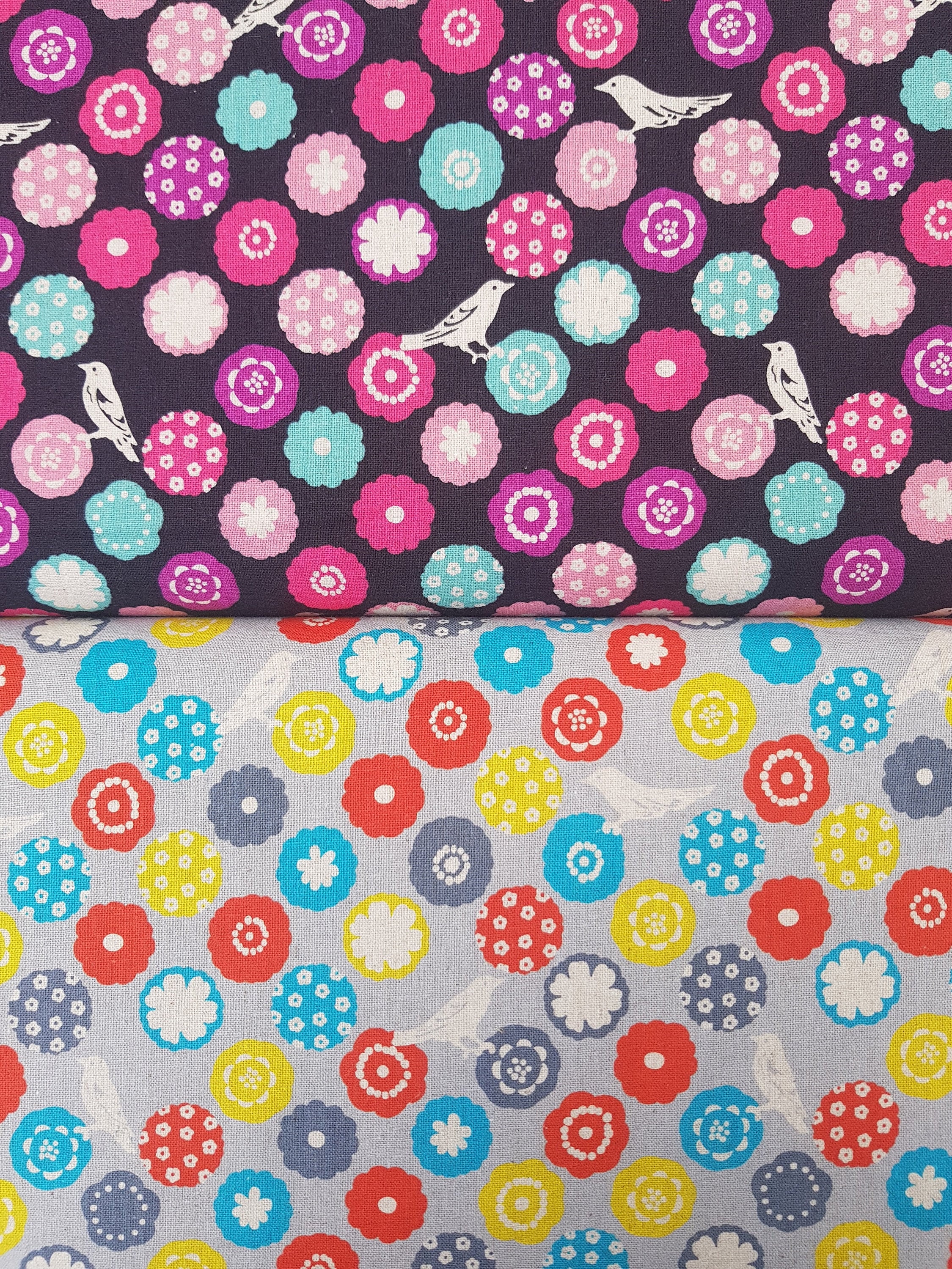 0.5 m x 1.10 m Kokka Japan ,Echino Standard, Canvas, Half Linen (45, 55 %, CO,LI)- "candy" 2 colors