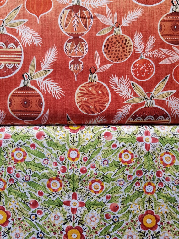 Neu ! Cori Dantini- Oh Christmas Tree -, der "All the Trimmings"& " Christmas Bloom " Beistoffe  0,5 m x 1,10 m
