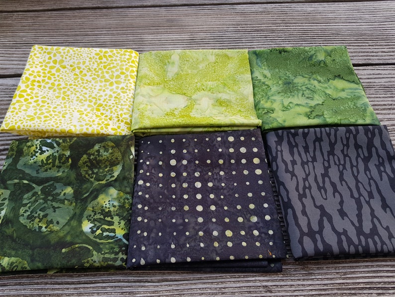 12,66 EUR /m Small Batik Bundle/ Fat Quater Bundle NO 2 , je 50 x 52 cm 6 ST. /insgesamt 1,5 m Stoff zdjęcie 4