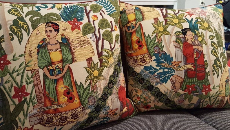 Tela de tapicería Alexander Henry Frida's Garden, 2 colores 0,5 m x 1,10 m algodón pesado imagen 8