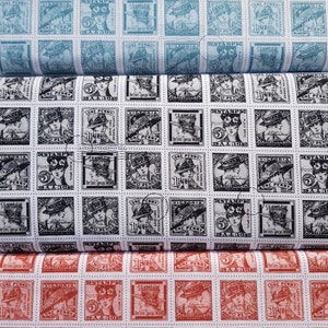 NEW!!! J. Wecker Frisch for Riley Blake &quot;Sew Journal&quot; by Fashion Post / Stamps in 3 colors - 0.30 m x 1.10 m