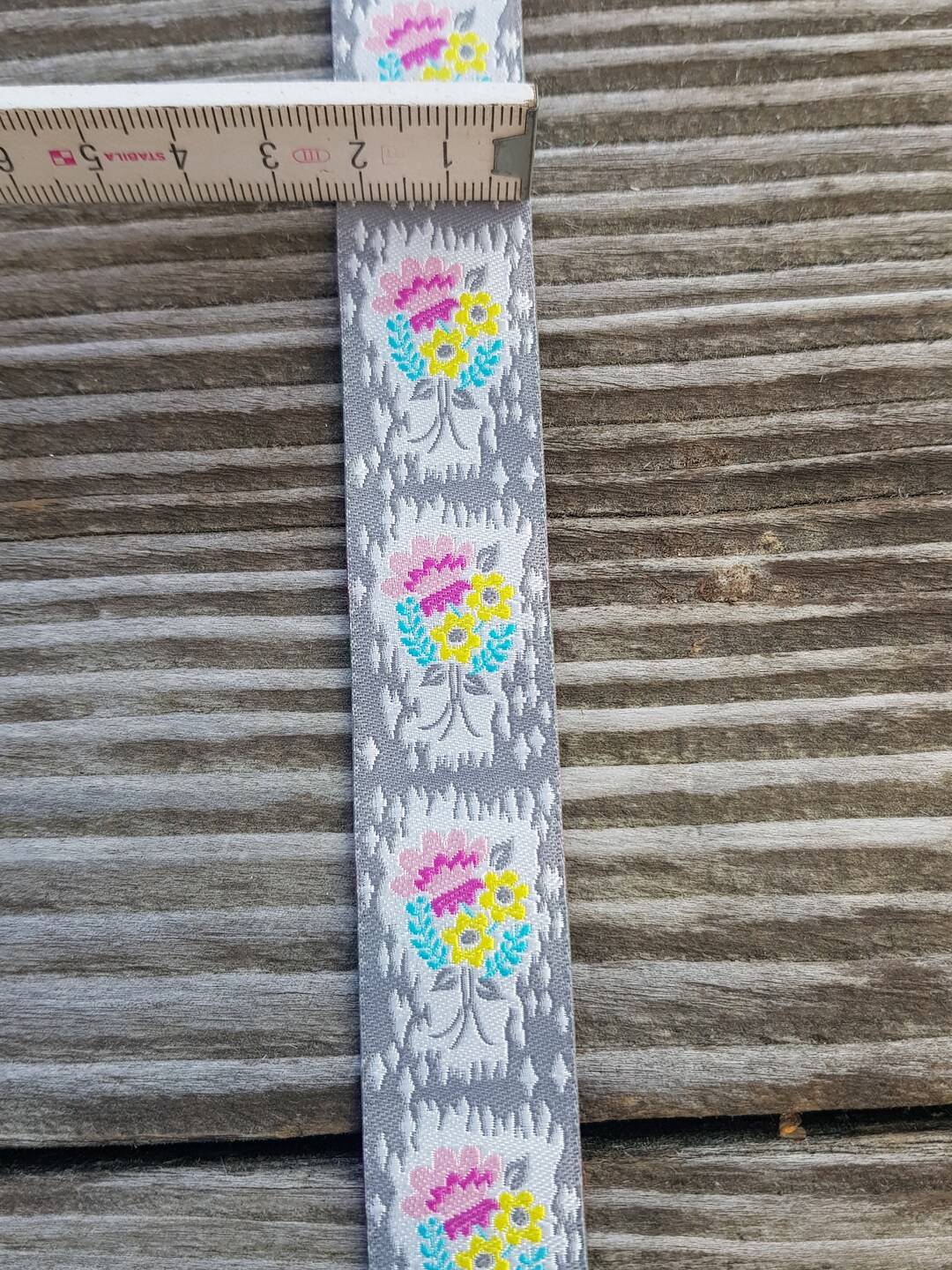Woven Ribbon, Renaissance Ribbons, 24 Mm X 1.00 M, handpicked Floral ...