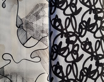 Glyphs by e Bond für Free Spirit "Octavia & Audre " afrikanischer Style, neuer Designer 0,5 m x 1,10 m