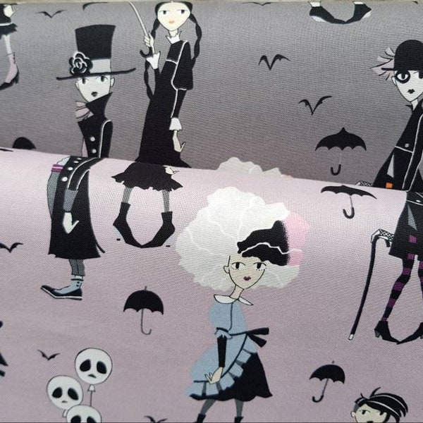 Alexander Henry " Going Goth" , 0,5 m x 1,10 m Girls im Gothic & New Wave Style, 2 Farben