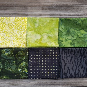 12,66 EUR /m Small Batik Bundle/ Fat Quater Bundle NO 2 , je 50 x 52 cm 6 ST. /insgesamt 1,5 m Stoff zdjęcie 2