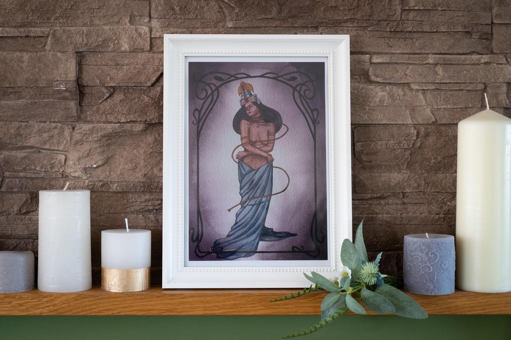 Ixtab ~ Stampa artistica ~ Dea Maya della morte Mitologia Immagine Stampa Fine Art Print