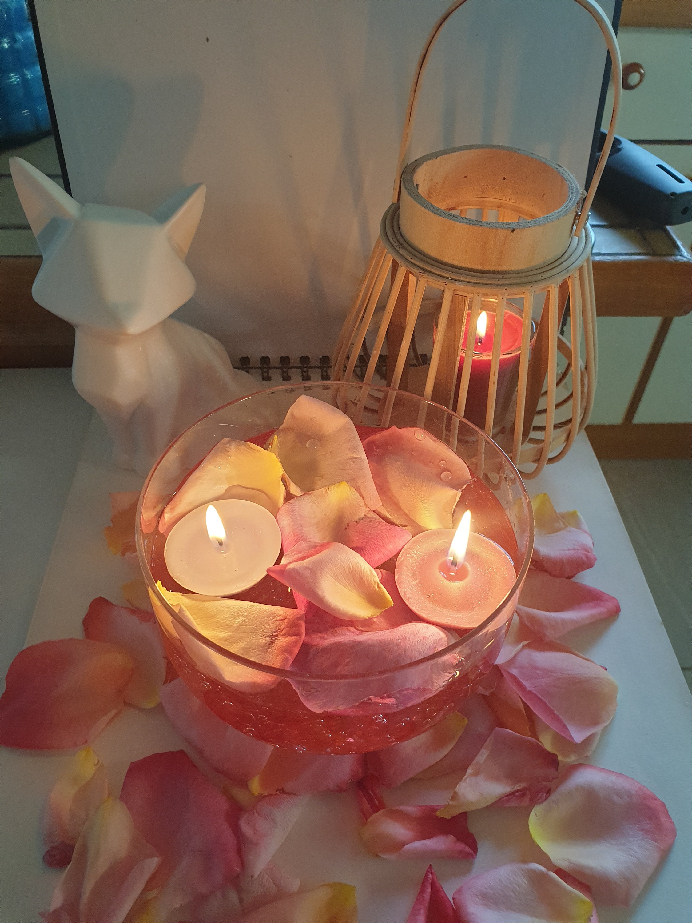 Bougie Flottante Parfumée et Colorée en Paraffine