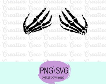 Skeleton boobs hands, funny Halloween  SVG PNG Digital Download File for Cricut, Silhouette. Sublimation