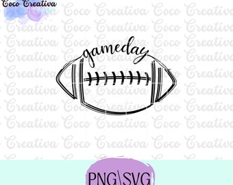 Game Day Football SVG, PNG, Cricut, Silhouette (Digital Download)