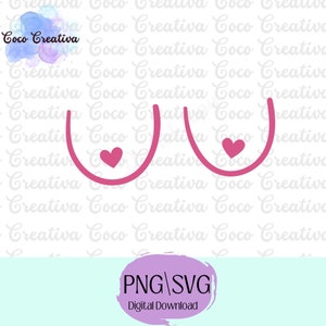 Tatas, Breast Cancer Awareness, Boobies, Mammogram  SVG PNG Digital Download File for Cricut, Silhouette Designs