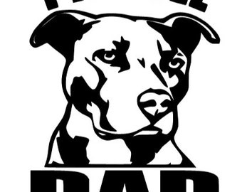 Download Pitbull Dad Decal Etsy