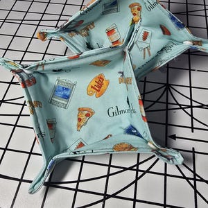 Gilmore Girls Needlepoint cross stitch thread catcher travel ort holder stars hollow
