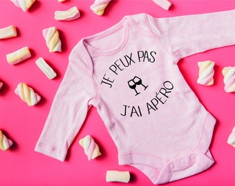 pyjama bébé cadeau naissance enfant J'peux pas j'ai apéro