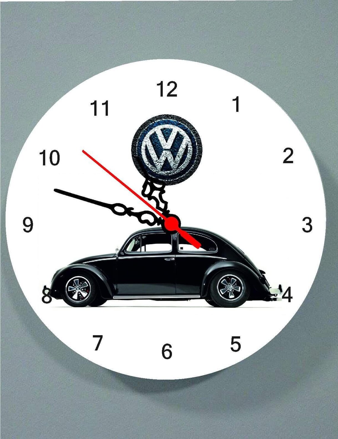 Beetle Wall Clock Vw Bug Clock Etsy